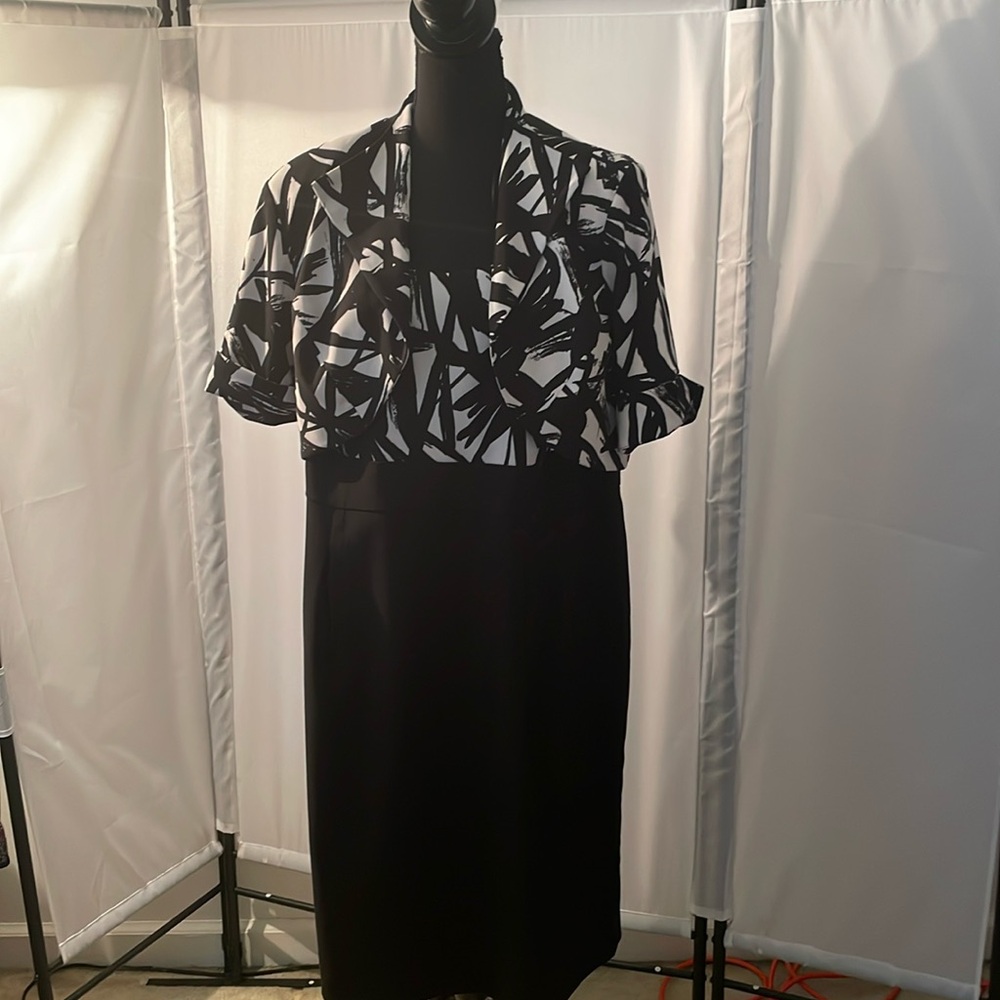 Women’s Black & White Jacket and Dress Combo